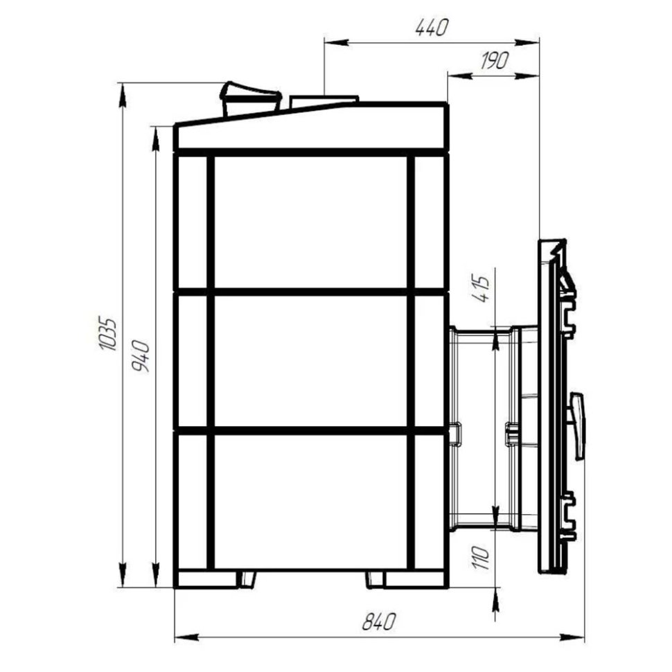 Печь банная PROMetall Атмосфера XL в облицовке Пироксенит+Корзина