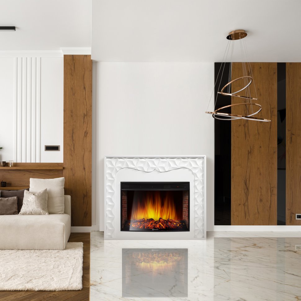 Каминокомплект Firelight Vivo 30 с очагом Electrolux EFP/P-3320RLS белый