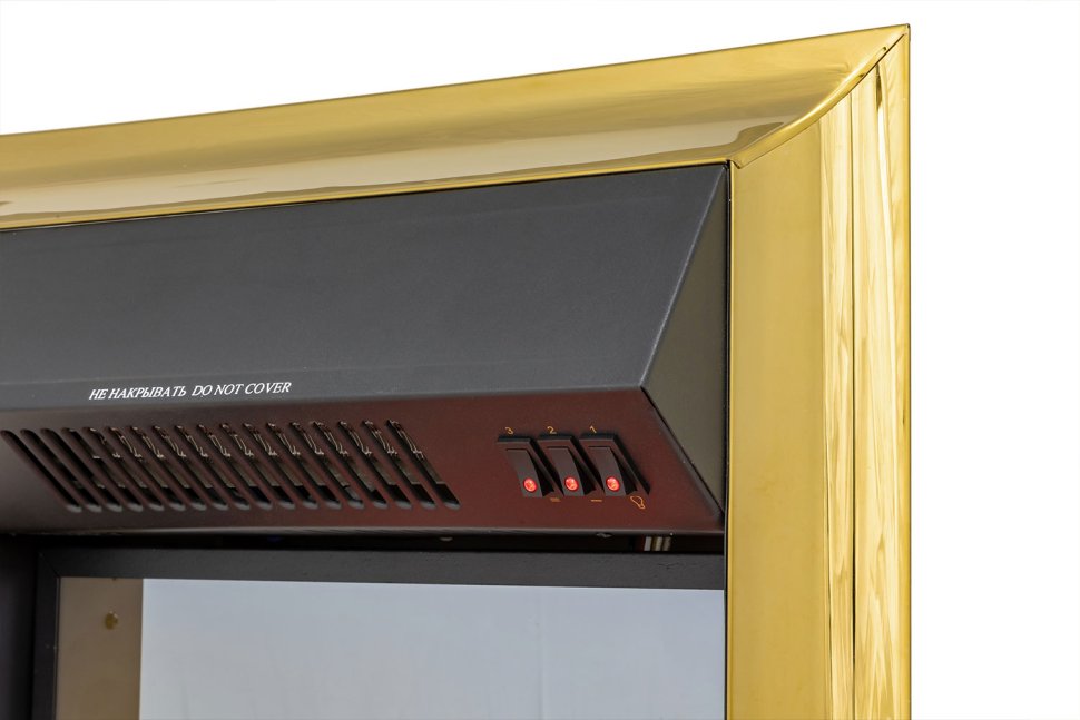 Каминокомплект Royal Flame California STD CRM (Разборный) с очагом Fobos FX M Brass санд грей