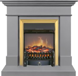 Каминокомплект Royal Flame California STD CRM (Разборный) с очагом Fobos FX M Brass санд грей