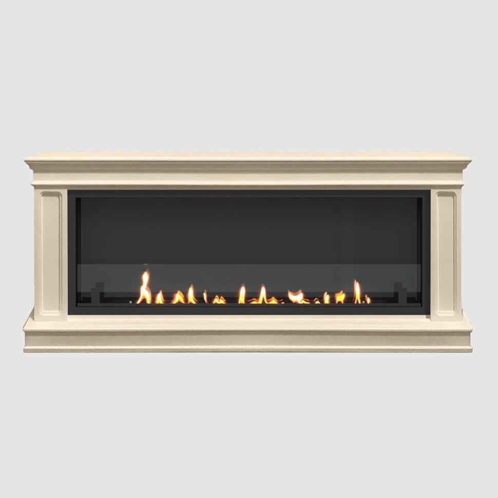 Встроенный портальный биокамин SteelHeat Raimond Long стекло стемалит