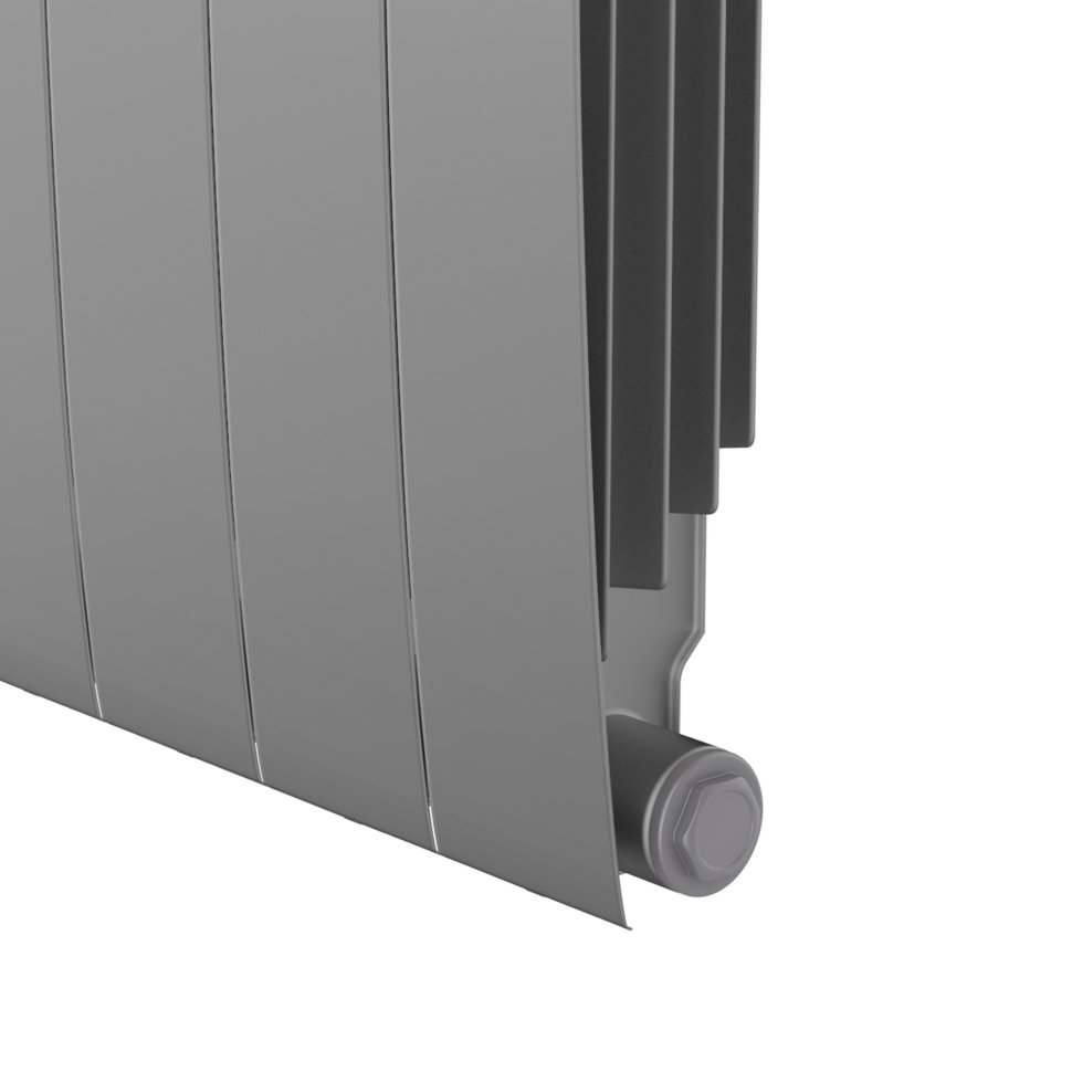 Биметаллический радиатор отопления Royal Thermo BiLiner 500 Silver Satin VR80 12 секций