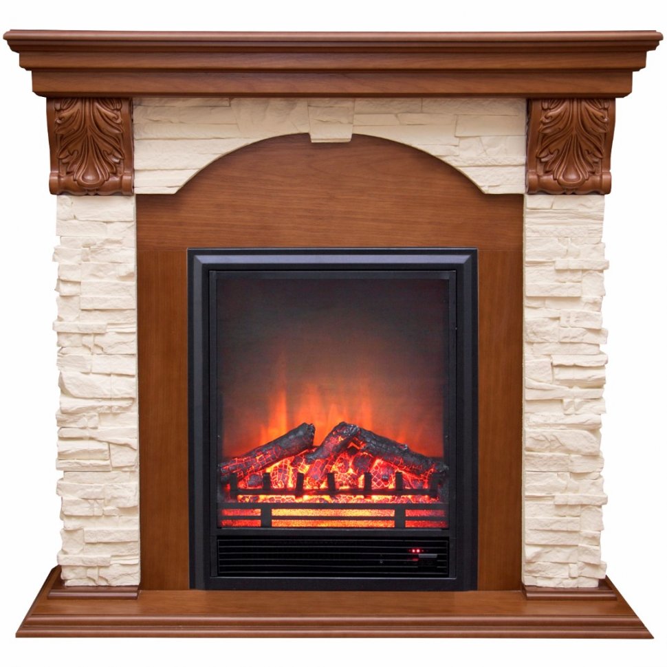 Каминокомплект RealFlame Dublin LUX STD/EUG AO с очагом Eugene