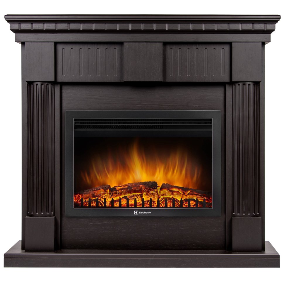 Каминокомплект Firelight Colonna 25 с очагом Electrolux EFP/P-2520LS шпон венге