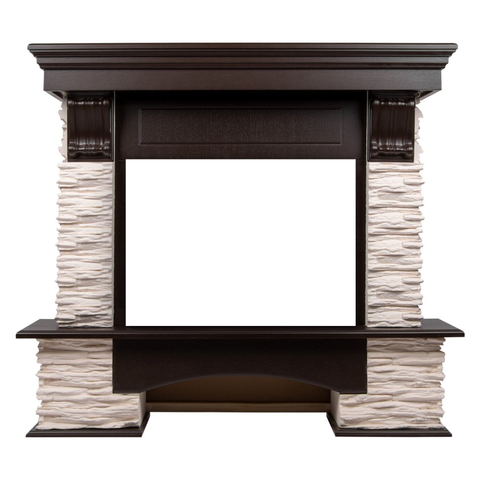 Портал Firelight Pietra Nuovo 30 сланец белый/шпон темный дуб