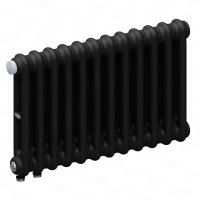 Стальной трубчатый радиатор Rifar Tubog 2037/12 нижнее подключение DV1 черный янтарь матовый