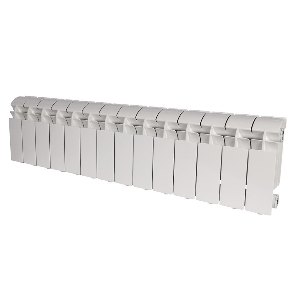 Радиатор алюминиевый Global VOX-R 200 14 секций боковое подключение белый RAL 9010