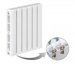 Биметаллический радиатор отопления RIFAR SUPReMO VENTIL 350 SVR 6