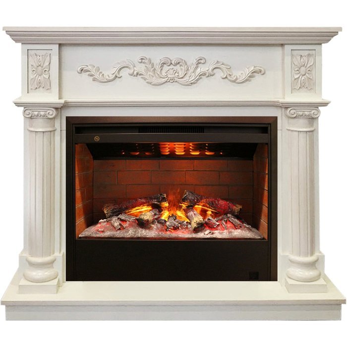 Каминокомплект RealFlame Silvia 26 WT с очагом 3D Helios 26