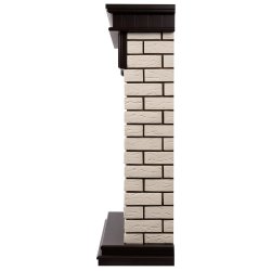 Портал Firelight Bricks Classic камень бежевый/шпон темный дуб