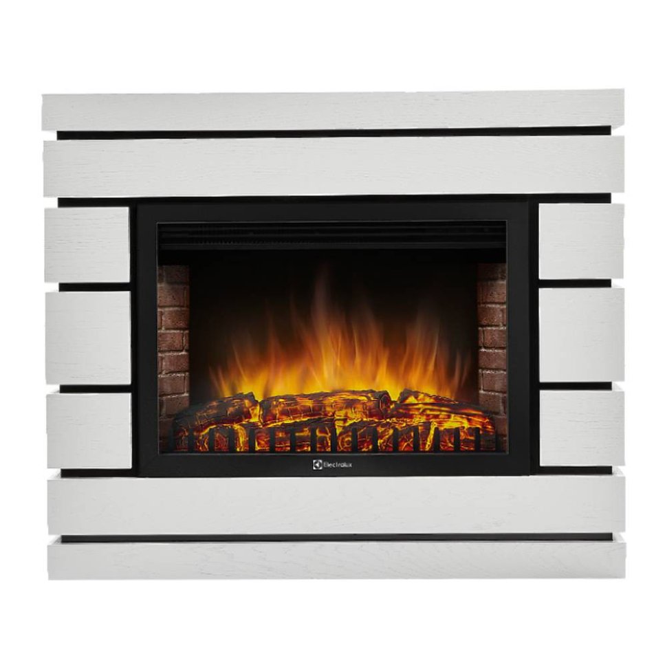 Каминокомплект Firelight Moderno 25 с очагом EFP/P-2520LS шпон белый дуб
