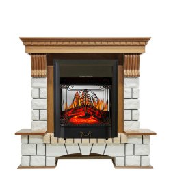 Каминокомплект Royal Flame Pierre Luxe с очагом Majestic FX M Black