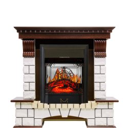 Каминокомплект Royal Flame Pierre Luxe с очагом Majestic FX M Black