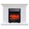 Каминокомплект Хорошие Камины Марс с очагом RealFlame Fobos Lux Black белое дерево