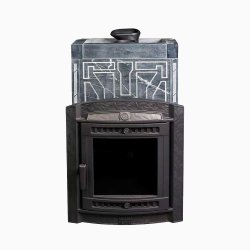 Печь банная PROMetall Атмосфера XL в облицовке Талькохлорит Узор №7