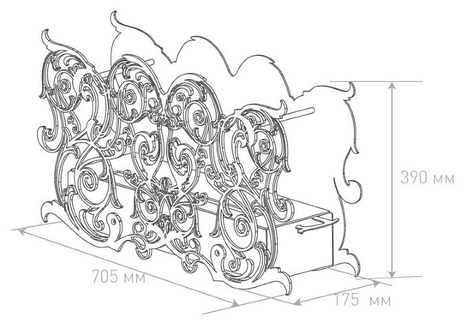 Биокамин Silver Smith Emotion
