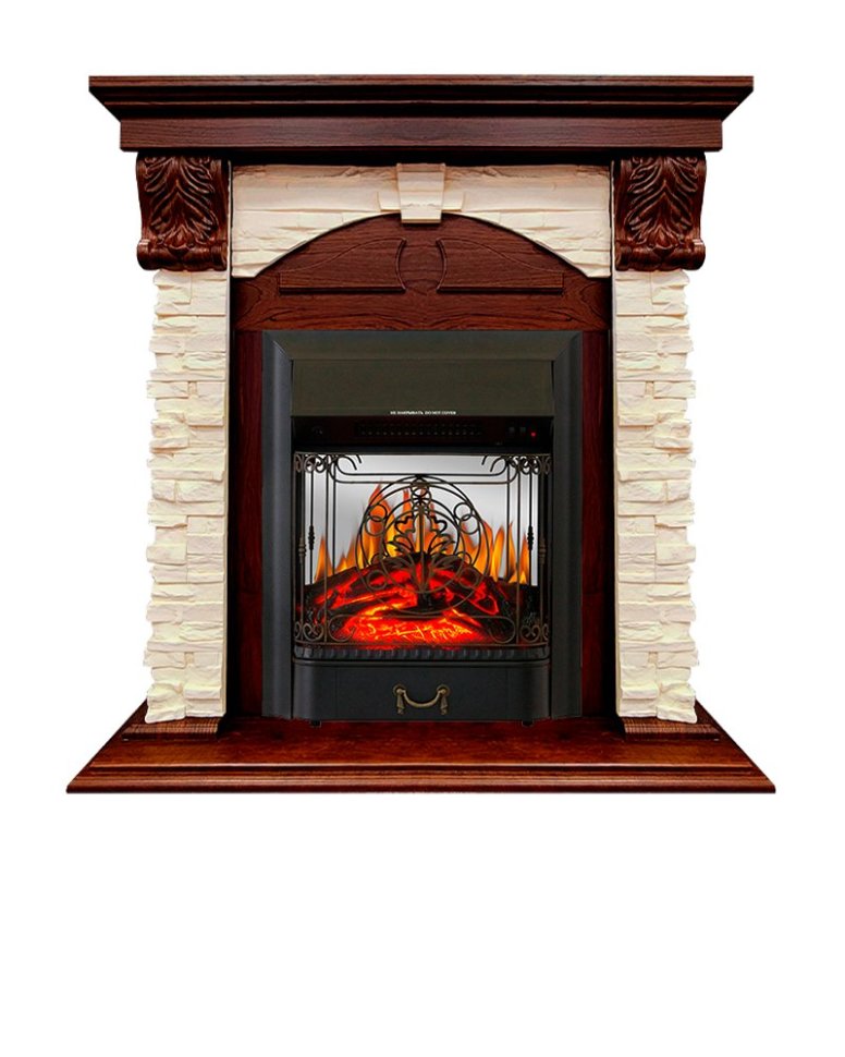 Каминокомплект Royal Flame Dublin с очагом Majestic FX M Black орех каньон