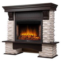 Каминокомплект Firelight Pietra Nuovo 30 с очагом Electrolux EFP/P-3020LS сланец белый/шпон темный дуб