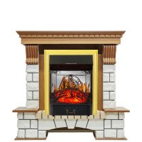 Каминокомплект Royal Flame Pierre Luxe с очагом Majestic FX M Brass