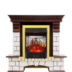 Каминокомплект Royal Flame Pierre Luxe с очагом Majestic FX M Brass