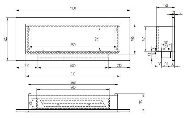 Биокамин Zefire Florida