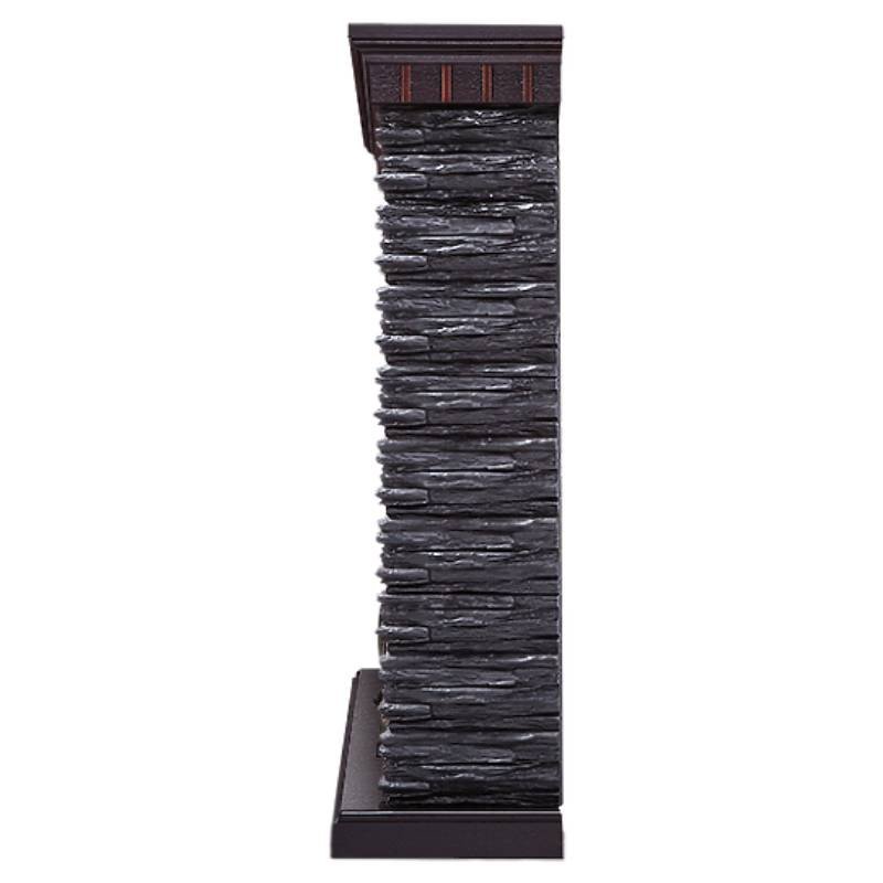 Портал Firelight Porto Classic камень черный/шпон венге