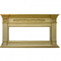 Портал Interflame Елизавета бежевый с золотой патиной под очаг FreeSpace 50 LED FX QZ