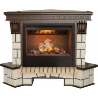 Каминокомплект RealFlame Stone Corner new 26/HL AO (DN) с очагом 3D Helios 26