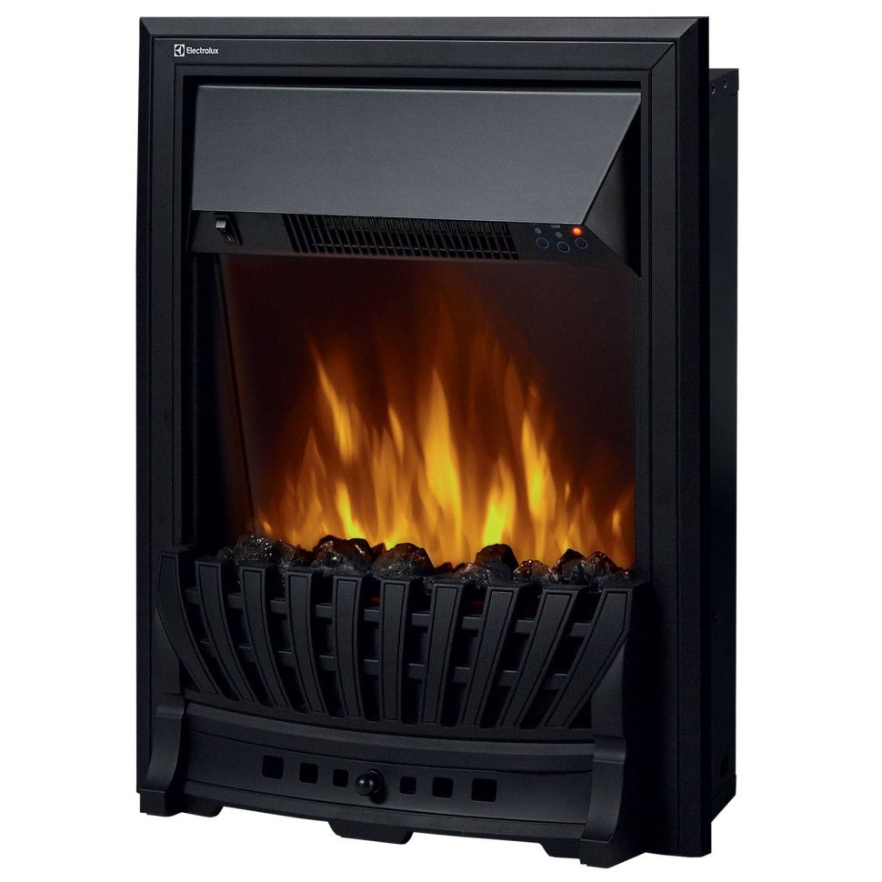 Каминокомплект Firelight Porto Classic с очагом Electrolux EFP/P-1020LS камень черный/шпон венге