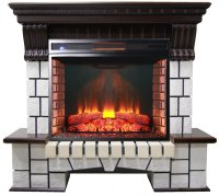 Каминокомплект Interflame Экстер темный дуб с очагом Panoramic 06 33 LED FX QZ