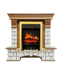 Каминокомплект Royal Flame Pierre Luxe с очагом Fobos FX Brass