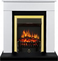 Каминокомплект Royal Flame Bergen c очагом Fobos FX Brass черно-белый