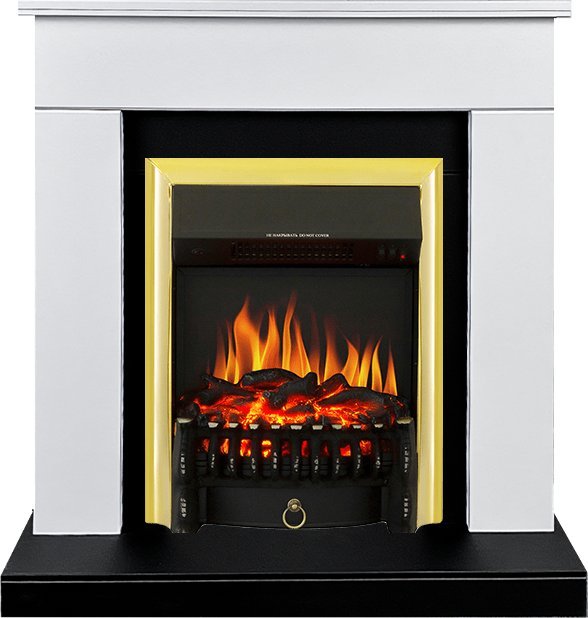 Каминокомплект Royal Flame Bergen c очагом Fobos FX Brass черно-белый
