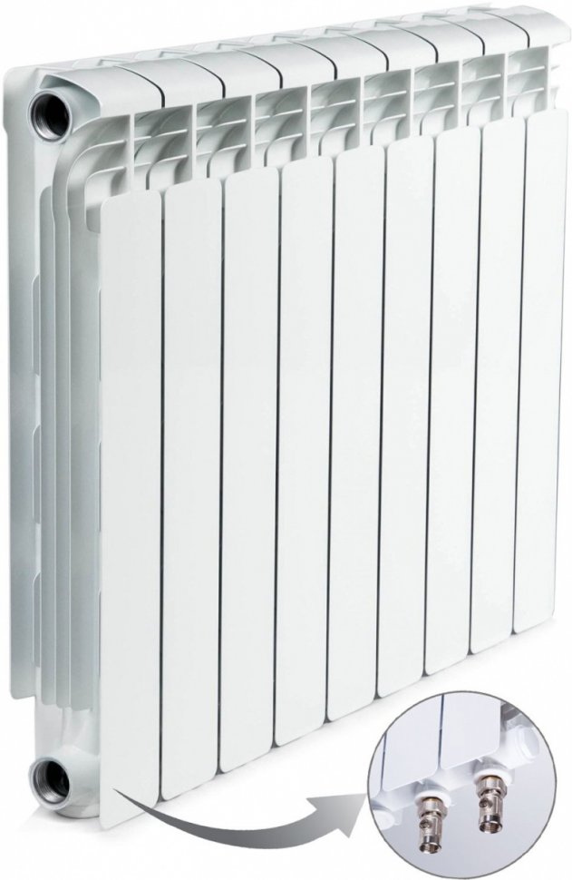 Биметаллический радиатор отопления RIFAR BASE VENTIL L 500 x9