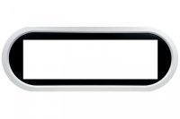 Портал Royal Flame Ellipse под очаг Vision 60 белый с черным