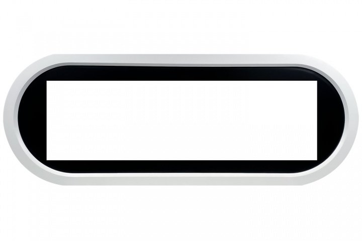 Портал Royal Flame Ellipse под очаг Vision 60 белый с черным