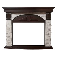 Портал Firelight Torre 30S сланец белый/шпон темный дуб