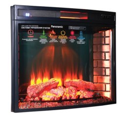 Каминокомплект Interflame Экстер средний дуб с очагом Panoramic 06 33 LED FX QZ