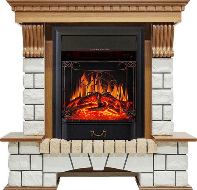 Каминокомплект Royal Flame Pierre Luxe с очагом Majestic FX Black