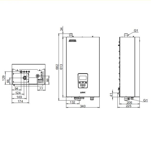 Настенный электрический котел Zota LUX-X 36