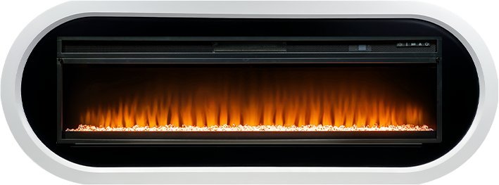Каминокомплект Royal Flame Ellipse с очагом Vision 60 LED белый с черным