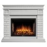 Каминокомплект Firelight Bricks 25U (угловой) с очагом Electrolux EFP/P-2520LS камень белый/белая эмаль