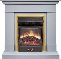 Каминокомплект Royal Flame California STD CRM (Разборный) с очагом Majestic FX M Brass санд грей