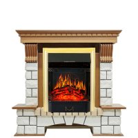 Каминокомплект Royal Flame Pierre Luxe с очагом Majestic FX Brass