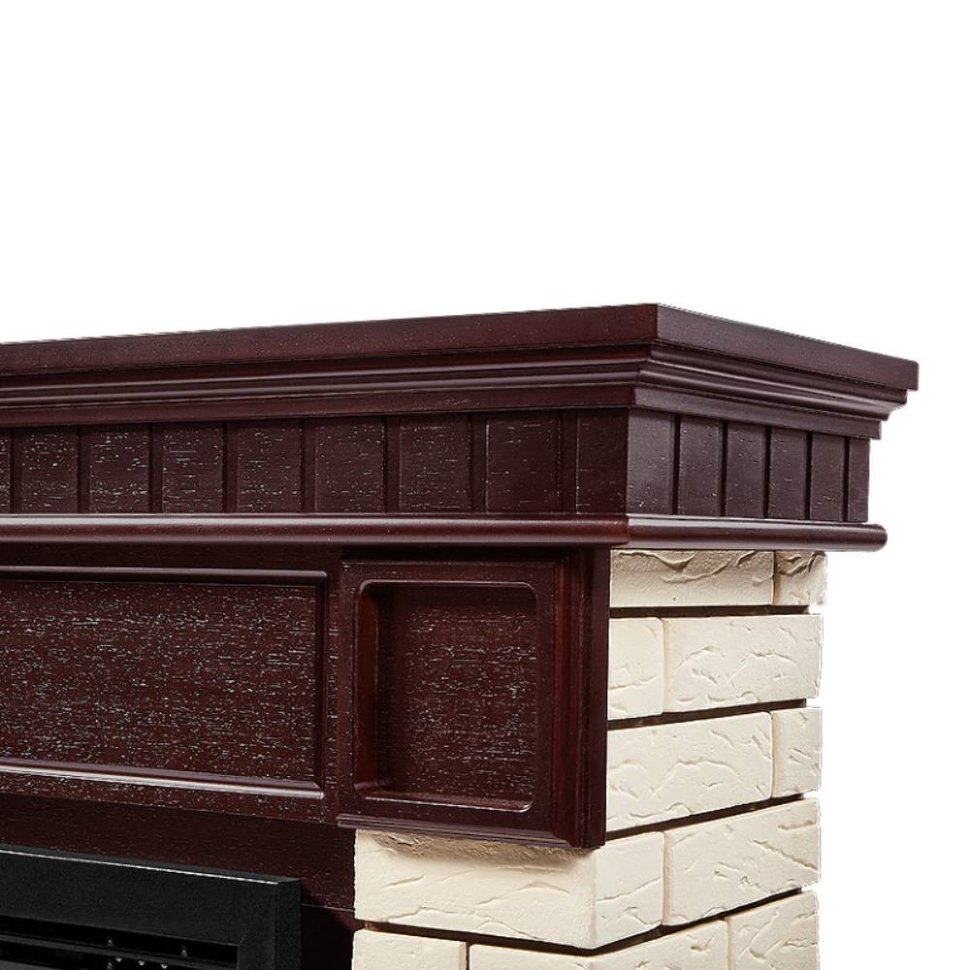 Каминокомплект Firelight Bricks 30 с очагом Electrolux EFP/P-3020LS N камень бежевый/шпон темный дуб