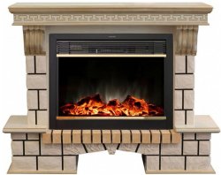 Каминокомплект RealFlame Stone new 26 WTG с очагом MoonBlaze LUX Black/Brass