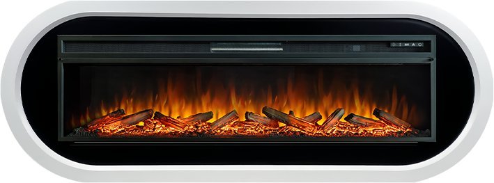 Каминокомплект Royal Flame Ellipse с очагом Vision 60 LOG LED белый с черным