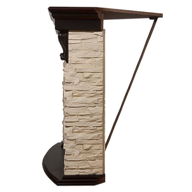 Каминокомплект Firelight Torre 30U (угловой) с очагом Electrolux EFP/P-3020LS сланец слоновая кость/шпон темный дуб