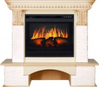 Каминокомплект Royal Flame Pierre Luxe сланец мелкий белый c очагом Vision 23 EF LED 3D FX