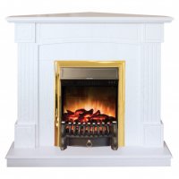 Каминокомплект RealFlame Andrea Corner с очагом Fobos Lux Brass S